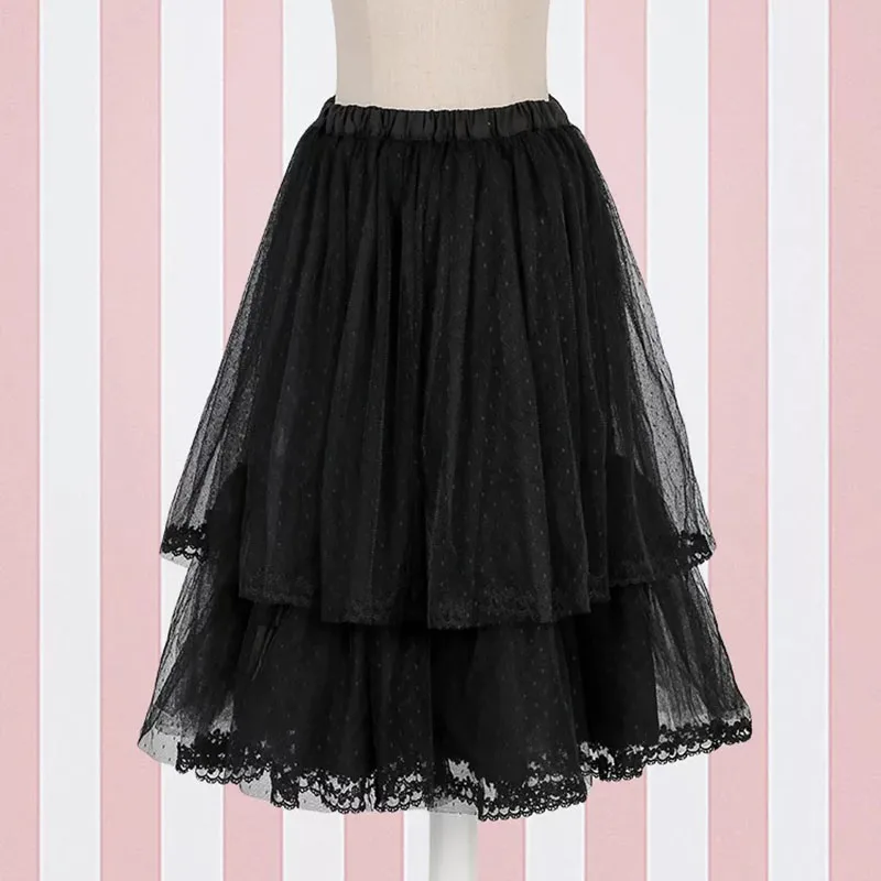 Многослойная юбка в стиле &quotЛолита&quot сетчатый подъюбник Нижняя для юбки