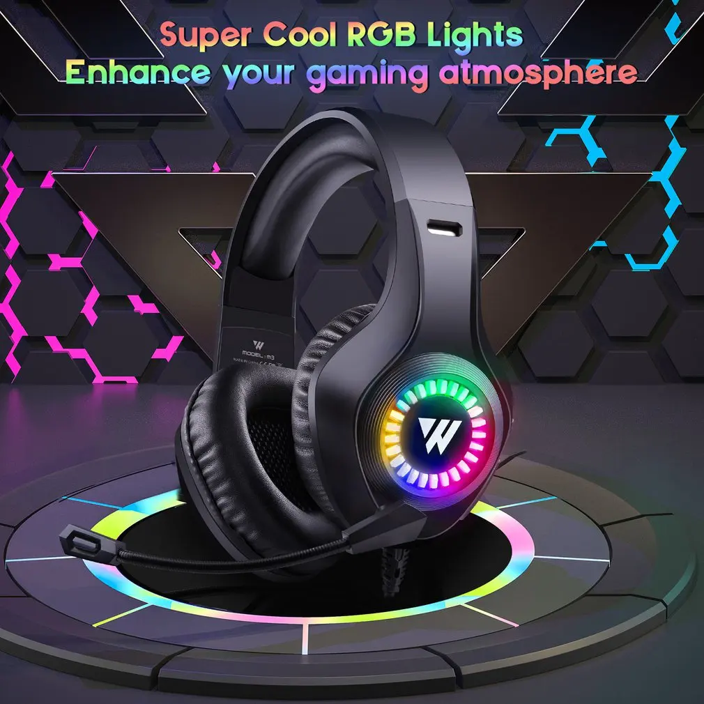 

M3/M6 Headset RGB Gaming Headset Wired Computer Headset For PS4 With Driver And High-definition Microphone Headset