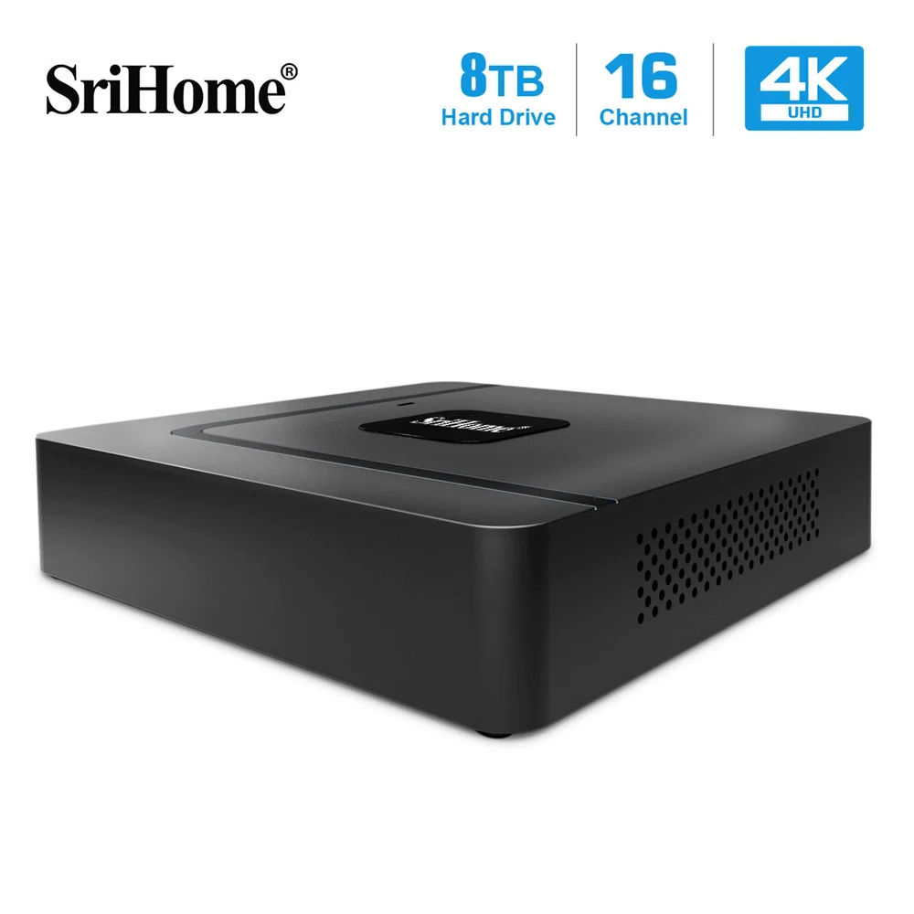 Srihome NVS003 4K UHD CCTV NVR 16CH 5MP Network Video Recorder 8CH 8MP Security Surveillance Up to 8T HDD H2.65 IP Camera | Безопасность