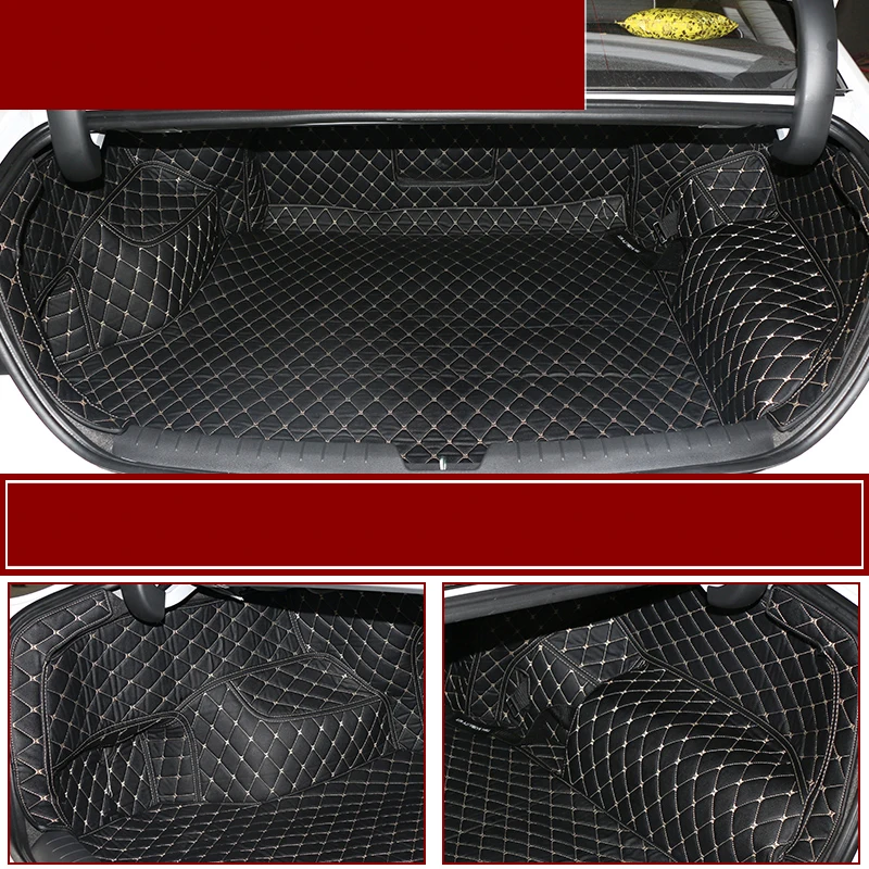 

fiber leather car trunk mat for hyundai sonata 2015 2016 2017 2018 2019 Sonata New Rise 7th generation car accessories