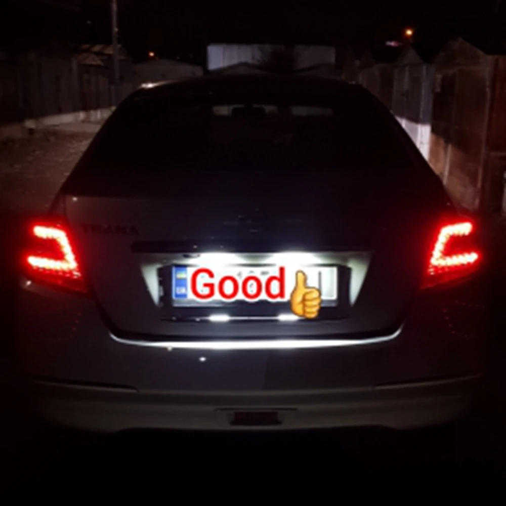Лампы для освещения номерного знака Eonstime 6500K, 2 шт., 18 светодиодов, для Nissan Altima Maxima Murano 2013, Altima Infiniti QX80, QX60, QX56, JX35 (art.: 796ef1350) - 796ef1350