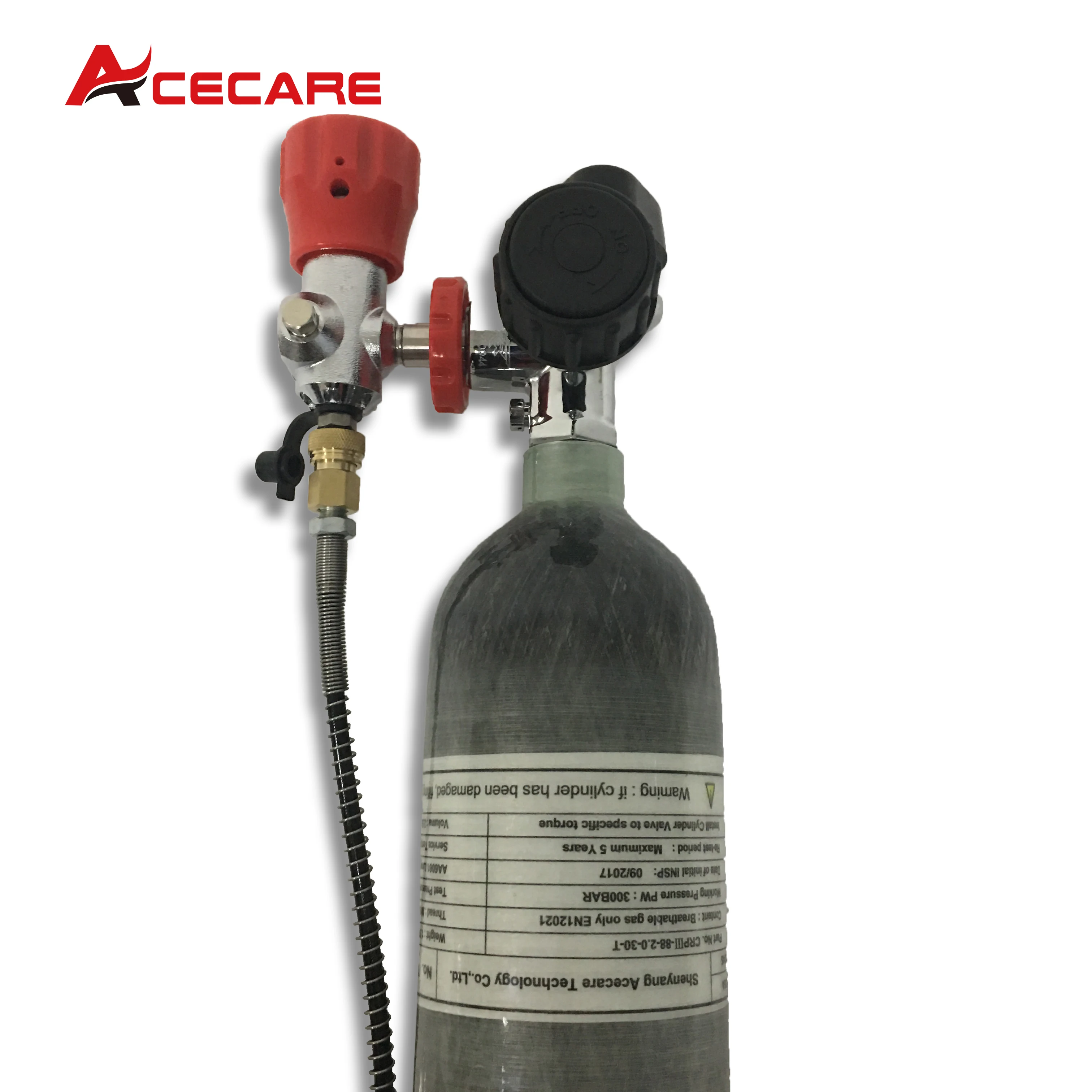 Acecare 2L/3L Hpa Pcp резервуар для подводного плавания Воздушный бак винтовка бутылка