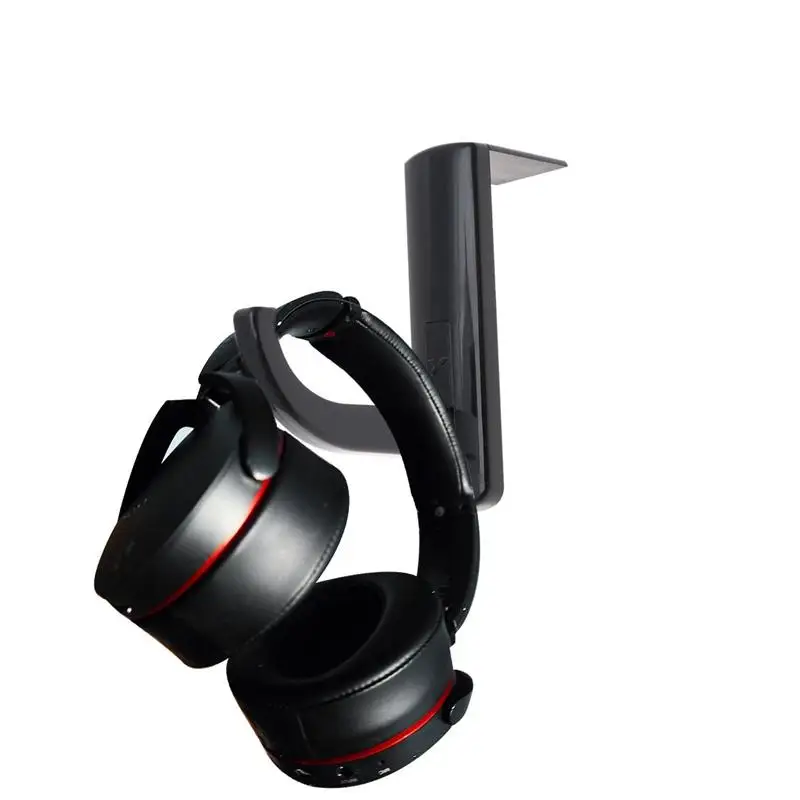 

3pcs Headphone Holder Hooks Self-adhesive Headset Rack Hanger for Headset Storaging Black