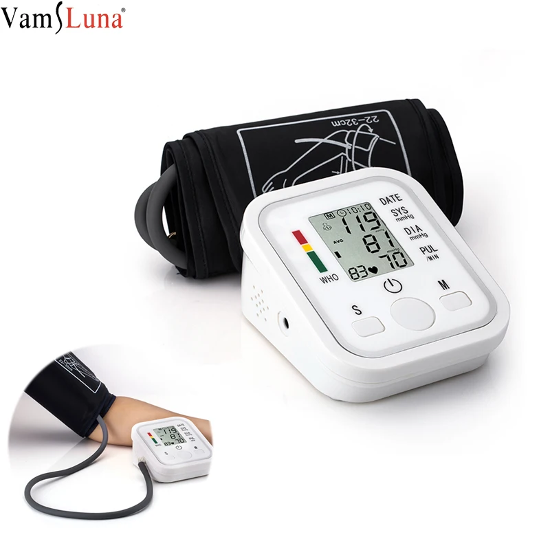 Домашний тонометр портативный сфигмоманометр цифровой электронный измеритель