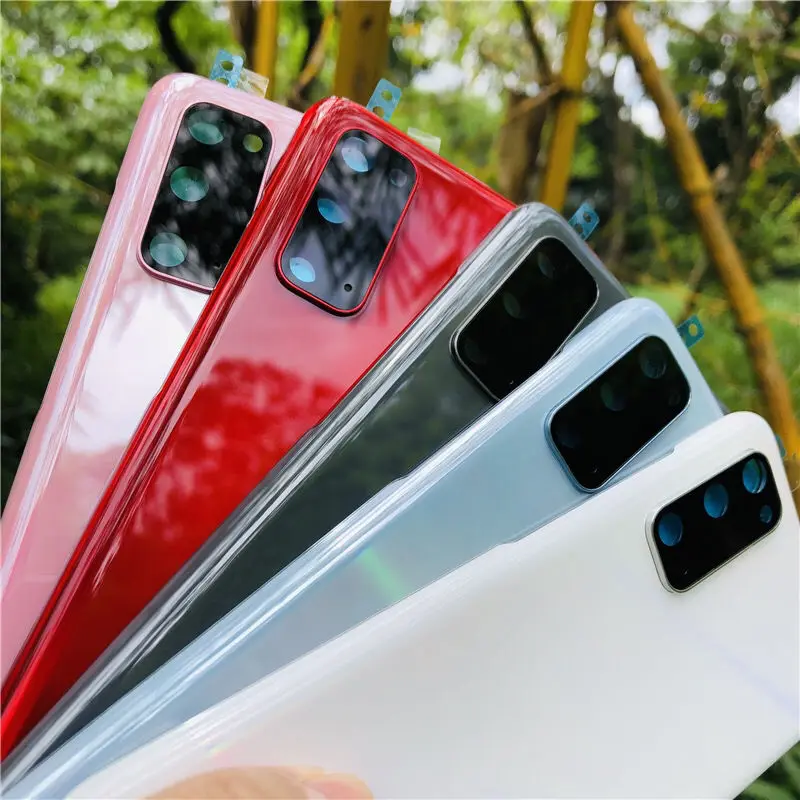 100% оригинальная стеклянная задняя крышка SAMSUNG с батарейным отсеком запасная