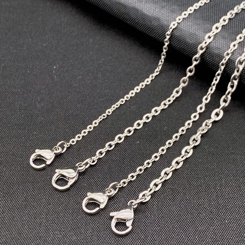 

1,6 мм 2 мм 2,4 мм 3 мм нержавеющая сталь круглая цепи для подвесок, модное ожерелье для женщин и мужчин в виде вечерние одежда ювелирные изделия