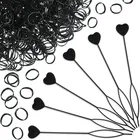 14 шт., пластиковые петли для прически конский хвост