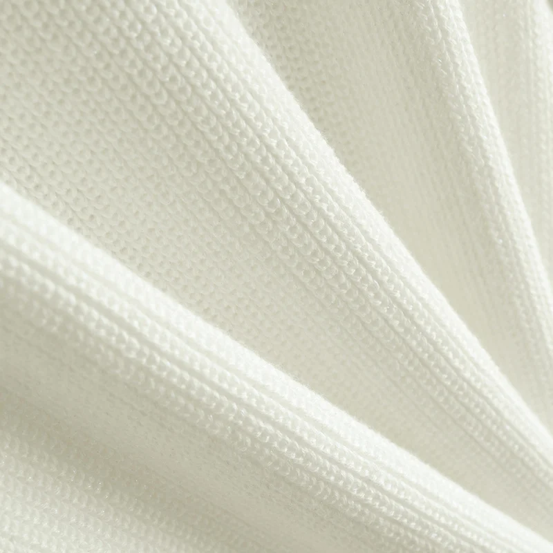 Женский трикотажный свитер IEF однотонный пуловер с круглым вырезом и длинными