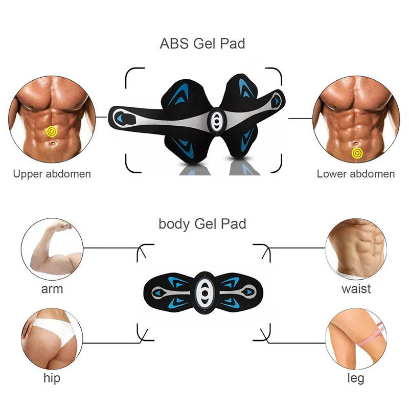 EMS тренажер мышц брюшного массаж Стимулятор Ab Беспроводной вибрации тела мышц похудение коррекция фигуры Сжигание жира снижение веса Сжига... от AliExpress RU&CIS NEW
