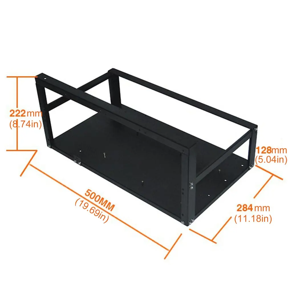 

Graphics Card Bracket Support 6-8 GPUs SECC Rack Type Easy Operation ATX Motherboard Mine Rack Graphics Card Bracket