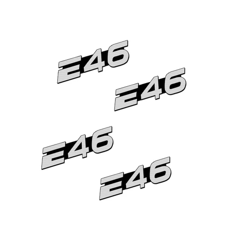 4 шт., алюминиевые 3D-наклейки на колонки BMW E46 2015 2018 2019