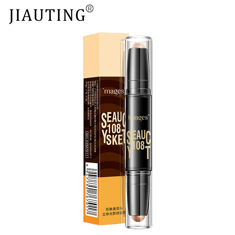 

JIAUTING Double-head V Face Contour Stick High-light Shadow Concealer Pen Waterproof And Sweatproof Long-lasting Makeup