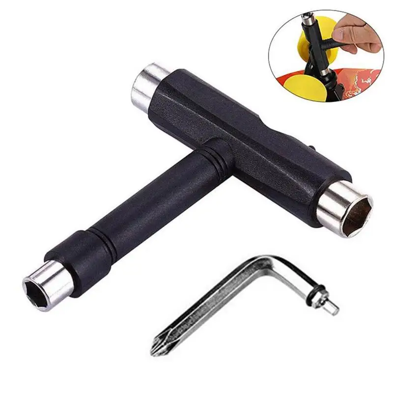Т образный инструмент для скейтборда универсальное гнездо отвертки мини