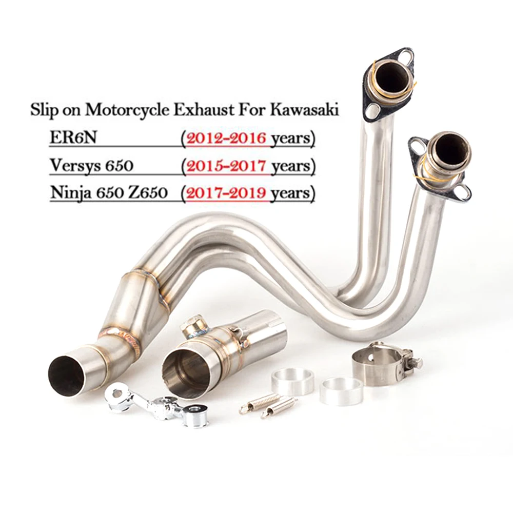 Выхлопная система мотоцикла глушитель без застежки для KAWASAKI ER6N ER6F 2012-2016 Ninja 650R Z650