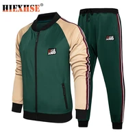 tracksuit set men autumn spring sportwear men zipper coat pants 2 piece sets sweat suit sporting fitness sets