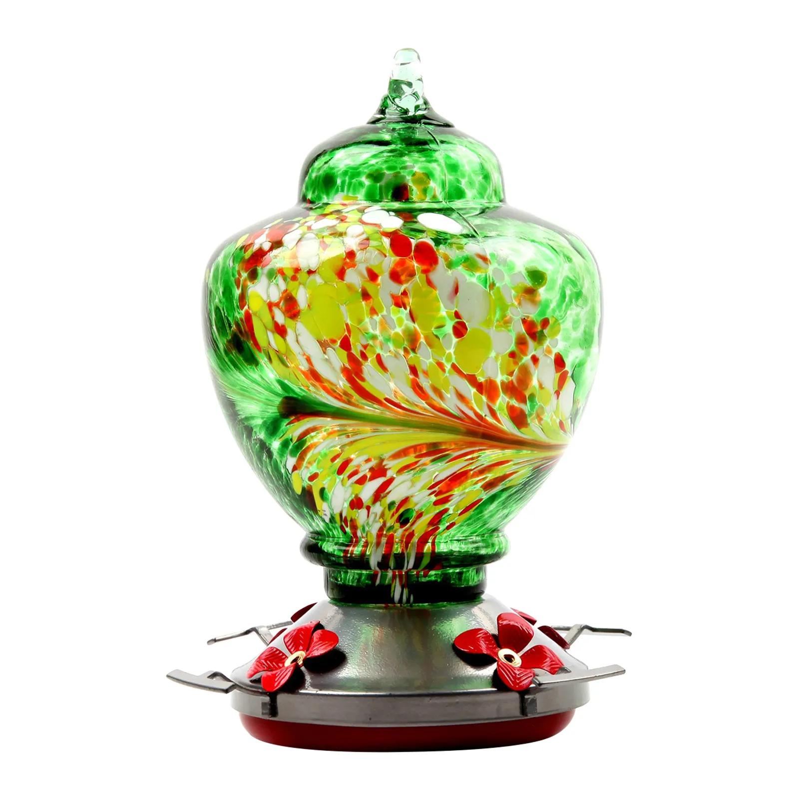 Дворовый Садовый декор Колибри Фидер Рука выдувное Стекло инвентарь садовые