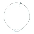 Цепочка из серебра 925 пробы с фианитами