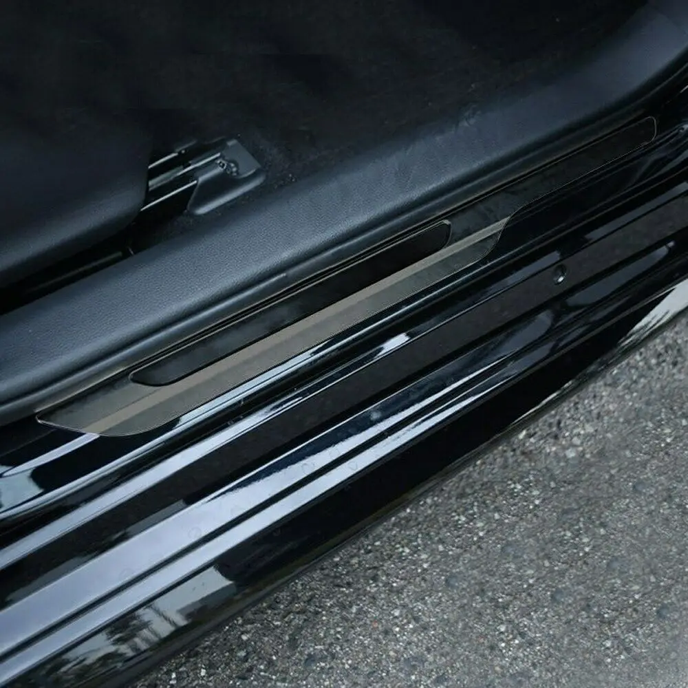 

Black Inside Door Sill Scuff Plate Cover Trim For Toyota Corolla Hatchback 2019