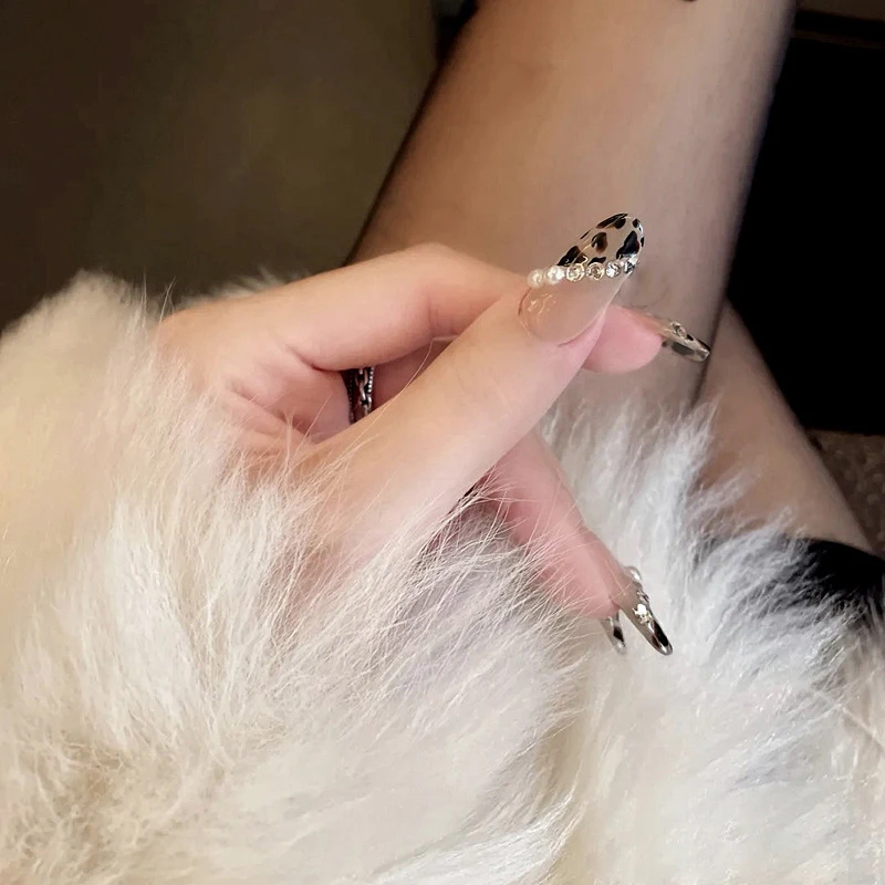 24 шт Леопардовый жемчуг одежда с длинным рукавом Из модного маникюра маникюрный
