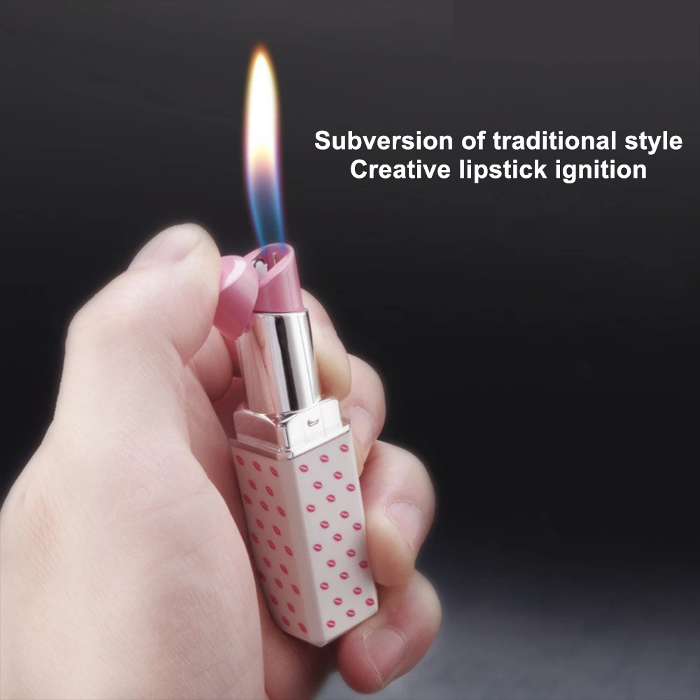 

Portable Butane Jet Gas Lighter Lipstick Lighters Torch Lighter Smoking Accessories Household Items Smoker Gifts for woman