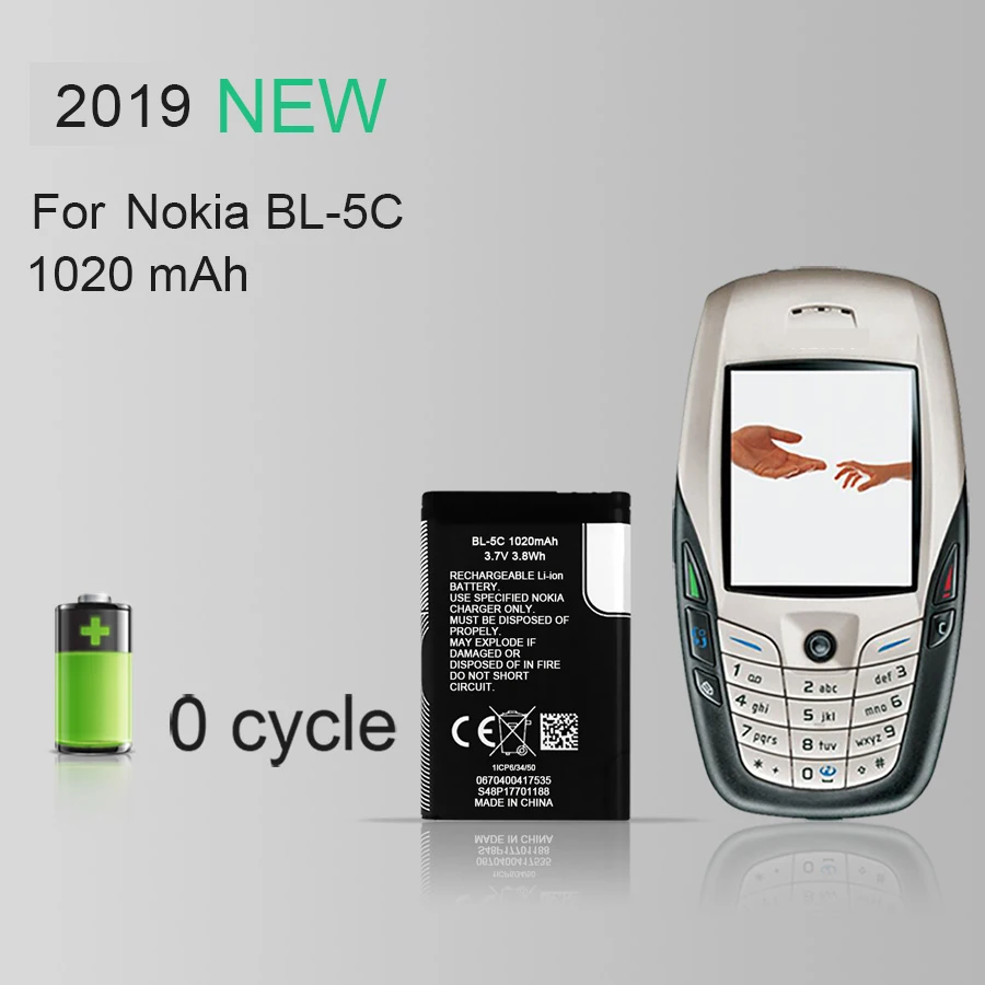 PINZHENG BL-5C телефон Батарея для Nokia BL 5C BL-5C BL5C 1112 1110 6600 N70 N71 N90 Замена BL 5C Батарея