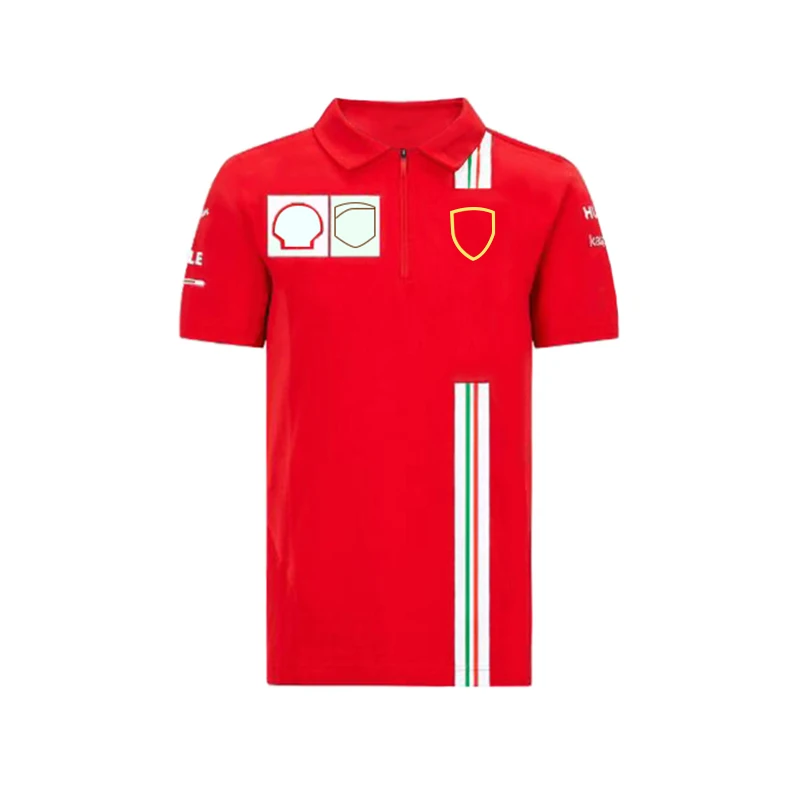 Летний гоночный костюм формула One, быстросохнущая дышащая футболка F1POLO с отложным воротником и короткими рукавами 2021 Alpine F1 TeamT-shirt New F1