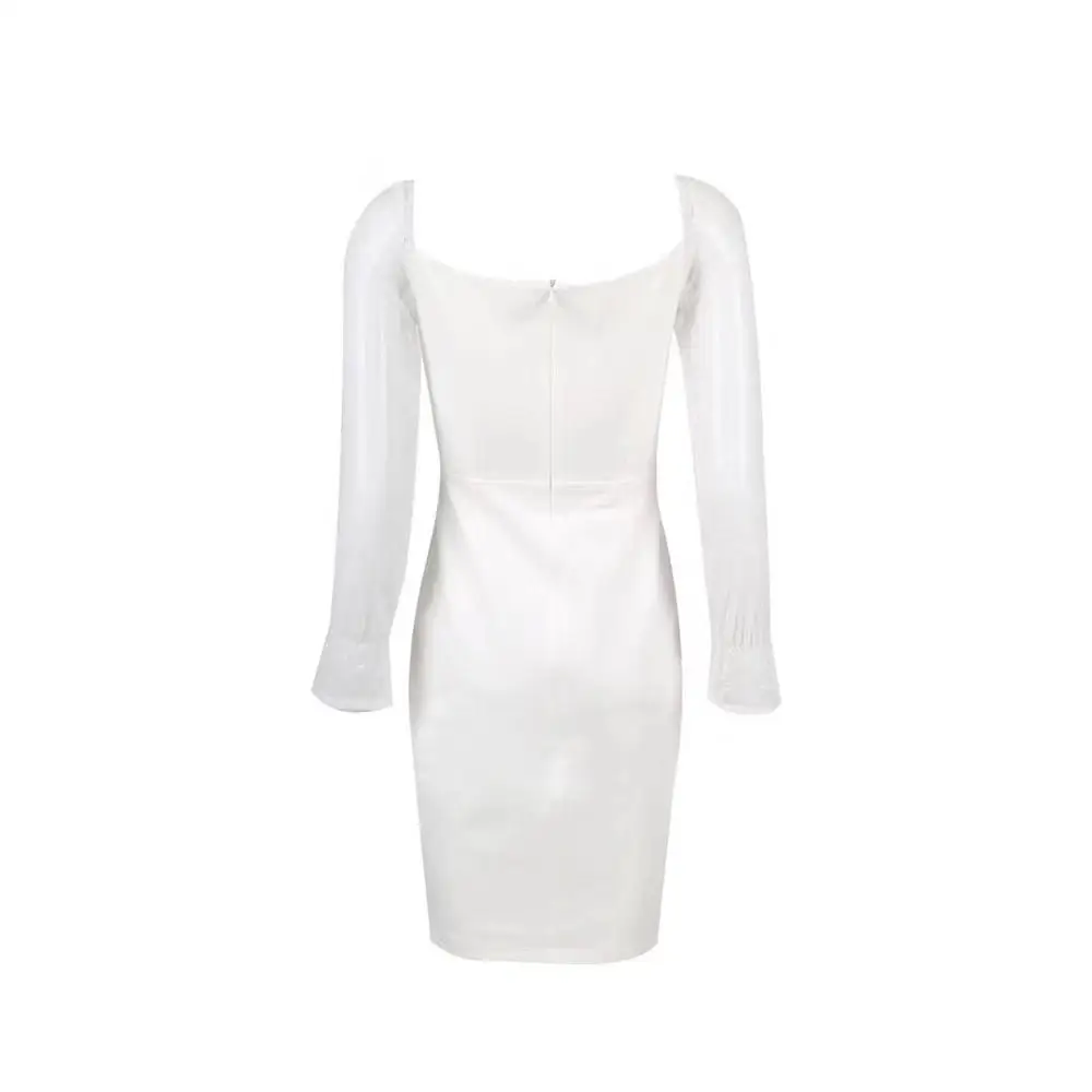 Элегантное женское вечернее платье из 2019 хлопка Осеннее милое привлекательное