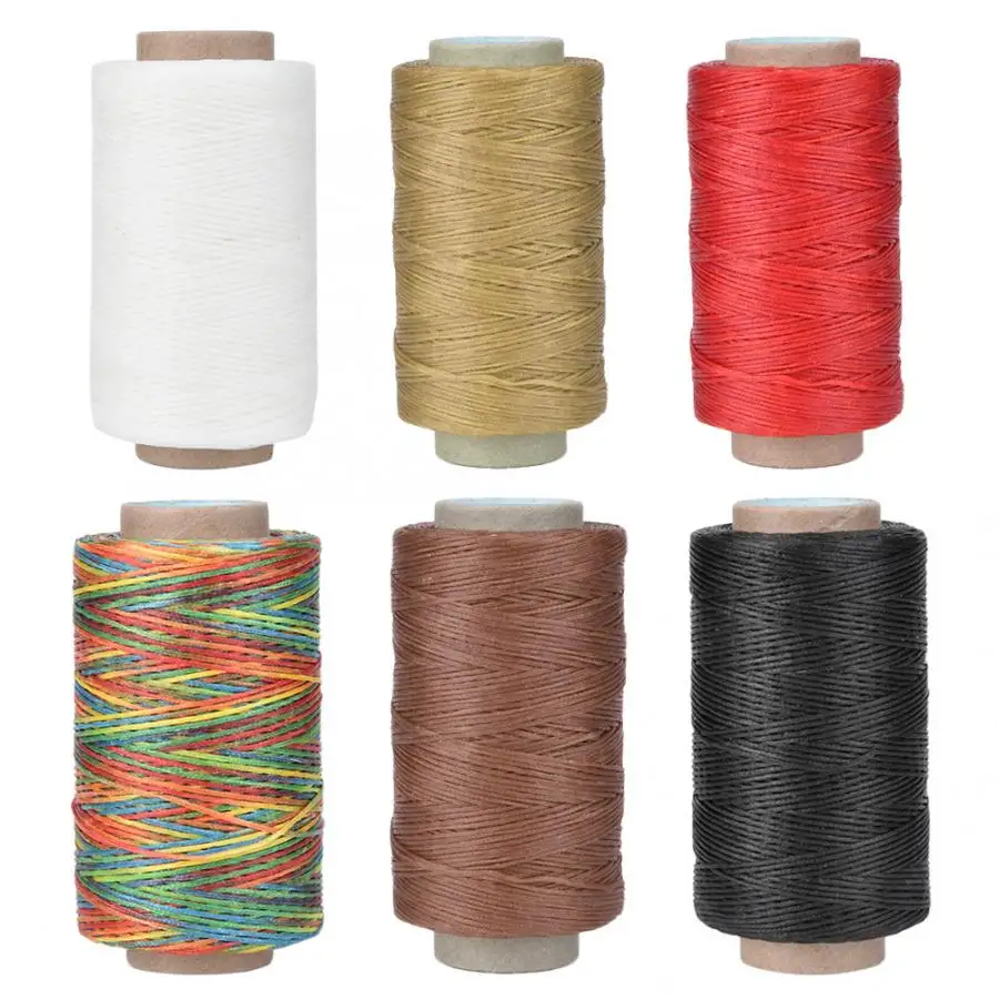 250 метров 150D кожа ремесла плоские швейные нитки ручной прошивки вощеная нить | Дом