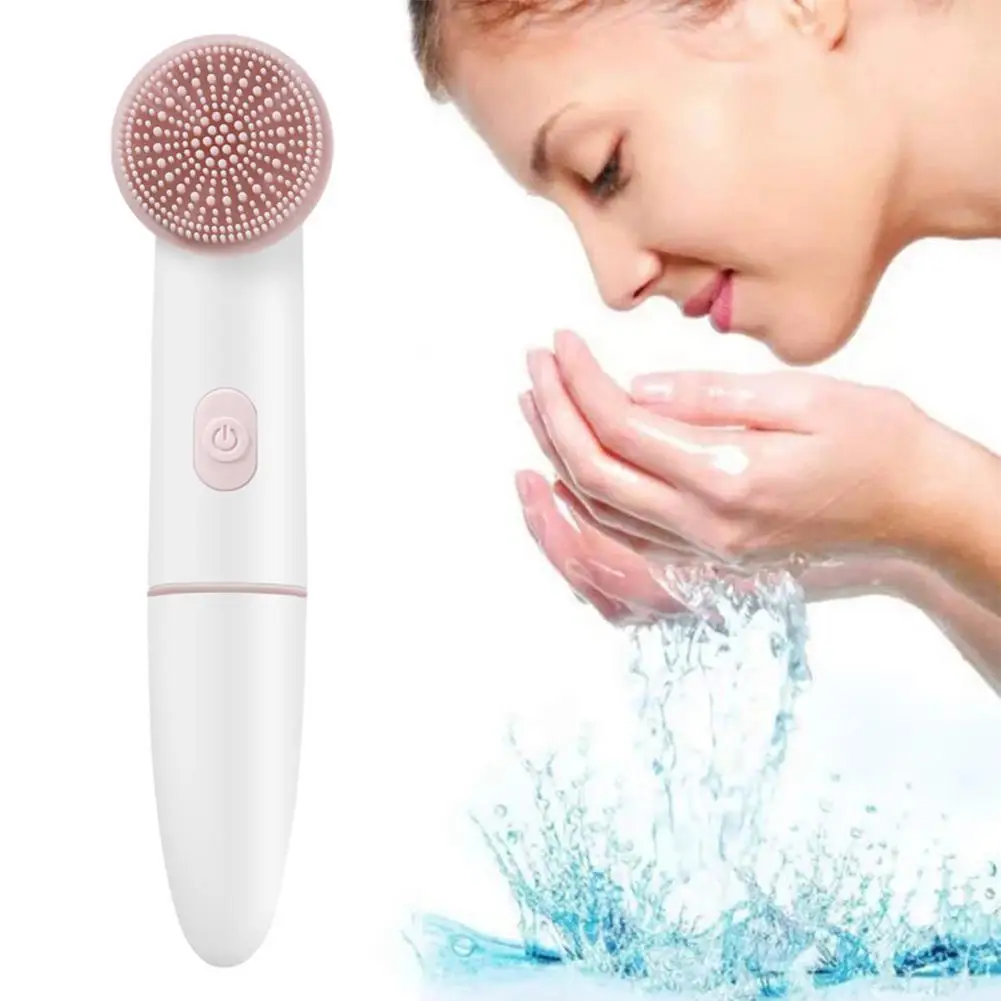 

New Smart On/off Electric Face Cleansing Brush Sonic Vibration Massage Cleansing Brush Blackhead Remove Washing Skin Care