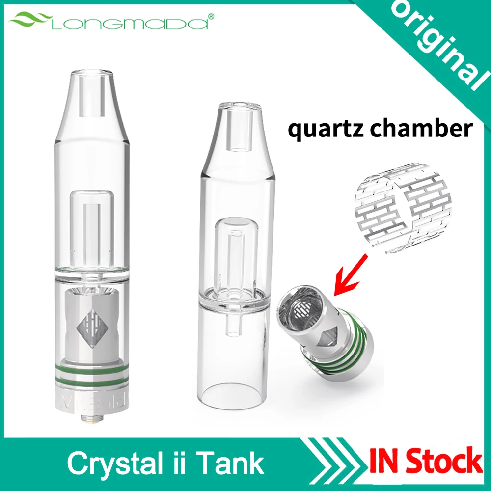Upgraded Glass Atomizer Original Longmada Crystal ii Tank Fence System Quartz Heating Coil For Oil Wax Vaporizer | Электроника