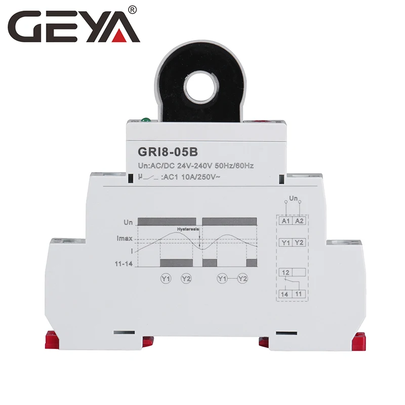Новый GEYA GRI8 05 переменного или постоянного тока реле контроля проходной 2A 20A AC24V 240V