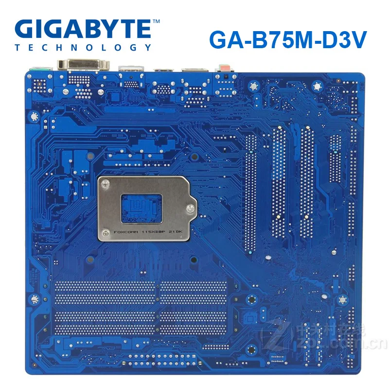 Оригинальная Материнская плата Gigabyte GA-B75M-D3V LGA 1155 DDR3 B75M-D3V 16 Гб USB2.0 USB3.0 B75 настольный процессор Intel Core i5 3470 Восстановленное