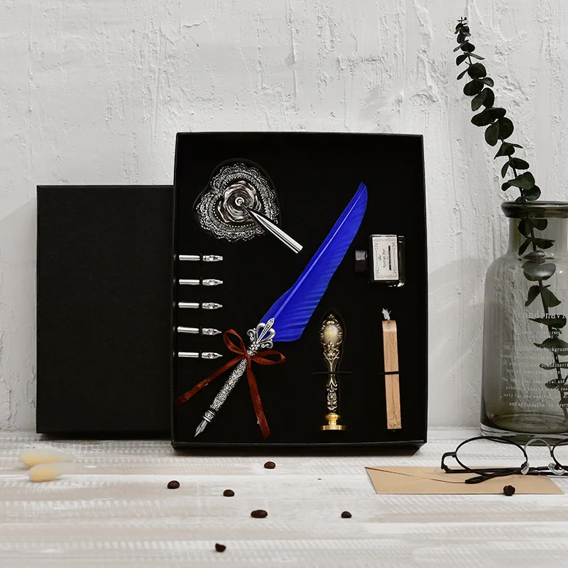 Перьевая ручка для Английской Каллиграфии набор чернил письма Подарочная