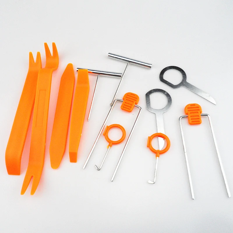 

12Pcs Car Door Clip Panel Removal audio Tools car accessories for Opel Astra VAUXHALL MOKKA Zafira Insignia Vectra Antara