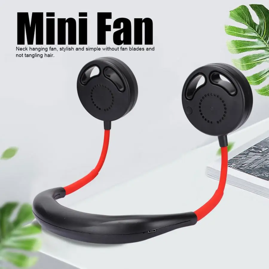 Портативный спортивный шейный вентилятор для занятий спортом на открытом