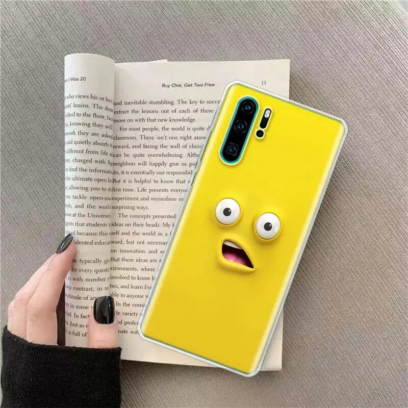 

Funny Face Yellow Soft Phone Cover For Huawei Mate 30 20 10 Nova6SE P10 P20 P30 P40 Pro Plus Lite P Smart Z Case