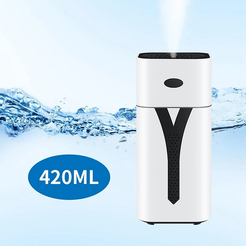

Essential Oil Diffuser Air Humidifier, USB Air Fresher with 7 Colors Light By Nano Spray Technology for Car Office