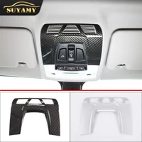car styling interior roof reading lamp frame decoration cover trim abs carbon fibersilver for toyota gr supra a90 2019 2022
