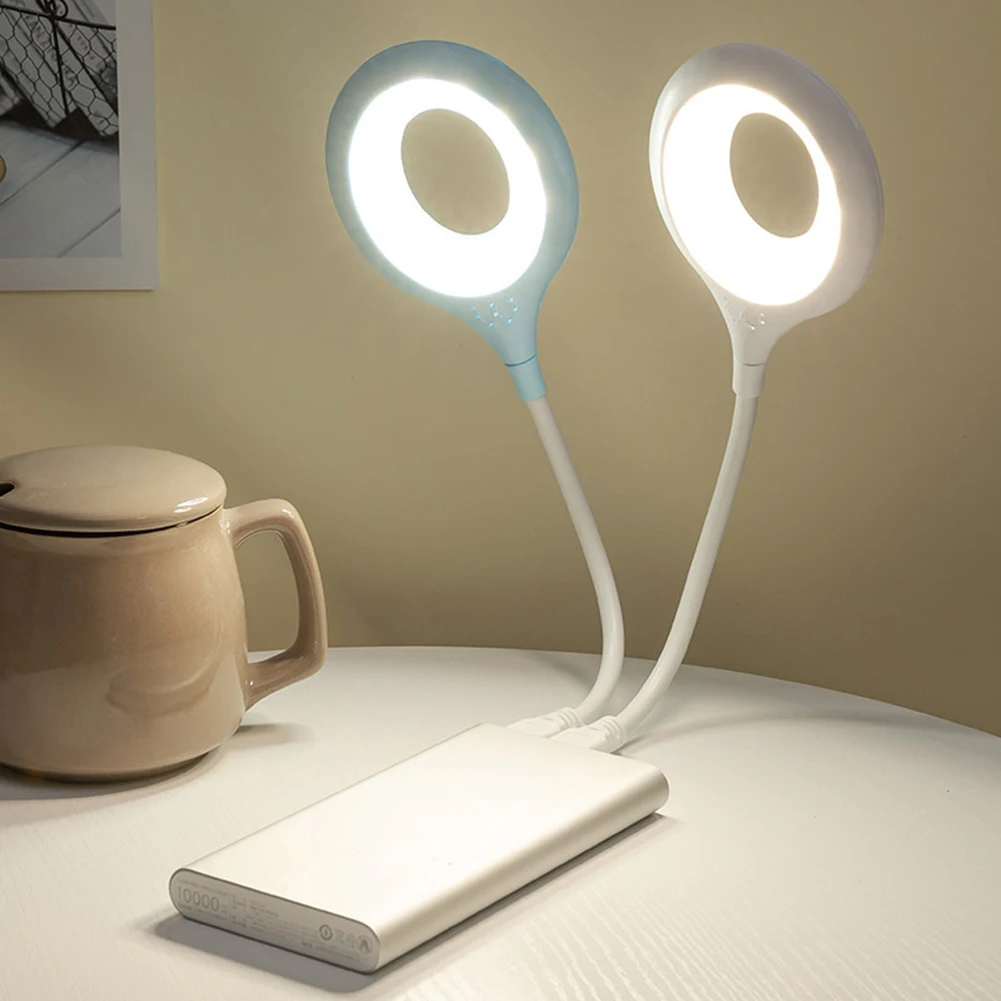

Bedside Light Mini Adjustable Night Light Portable Travel Dormitory Led Desk Lamp Lighting Reading Book PC Lamp