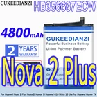 Аккумулятор GUKEEDIANZI для Huawei Nova2 Plus, Nova3i, 4e, Honor 9i, 7X, Huawei G10, Mate 10 Lite, Mate SE, HB356687ECW, 4800 мАч