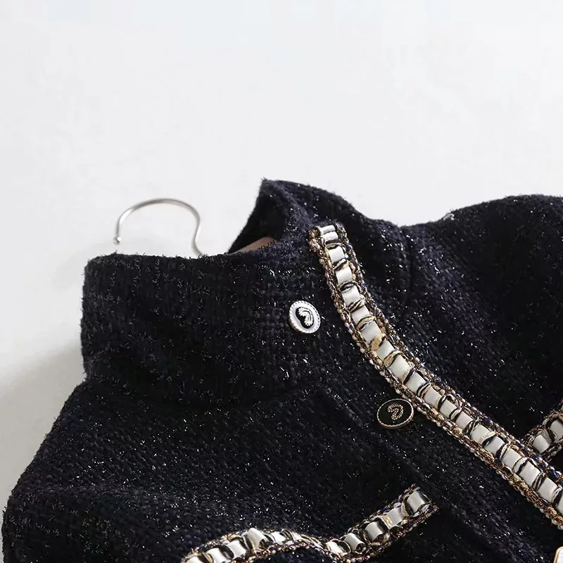 New woolen jacket in autumn and winter of 2019 Small fragrance tweed womens coats women jackets |