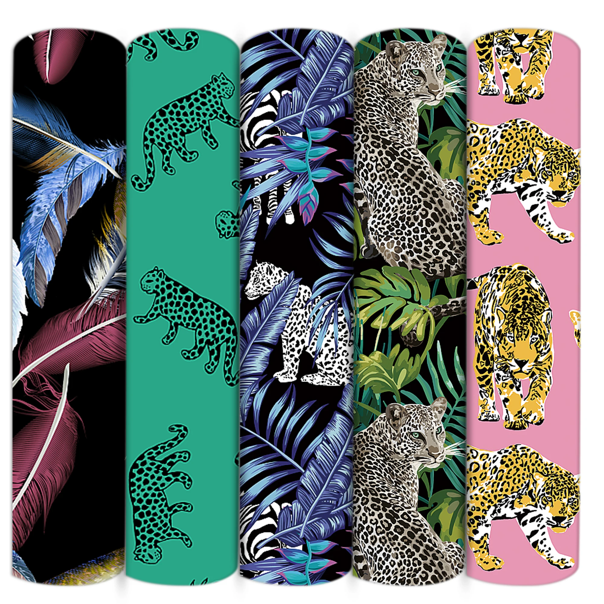 Животное леопард тигр Зебра полиэстер хлопчатобумажная ткань лоскутное шитье