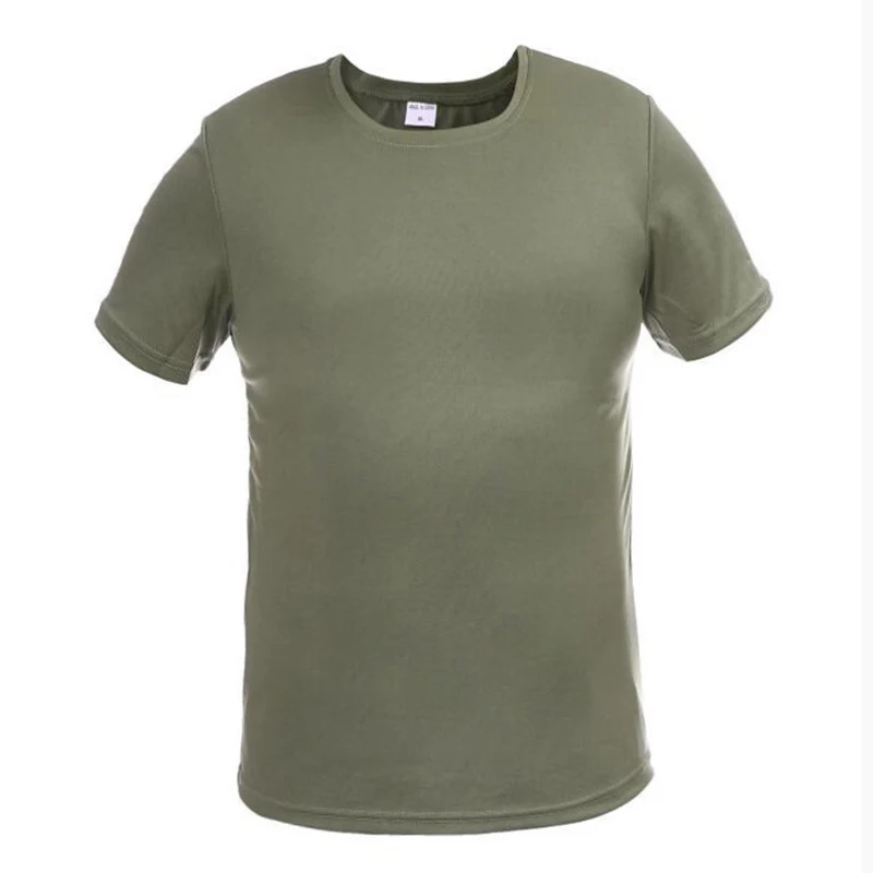 Летняя дышащая Футболка мужская тактическая армейская футболка спортивная с