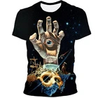 Летняя мода 2021, новая забавная мультяшная 3D футболка большого размера для мужчин и женщин, повседневный Топ Harajuku с круглым вырезом и короткими рукавами