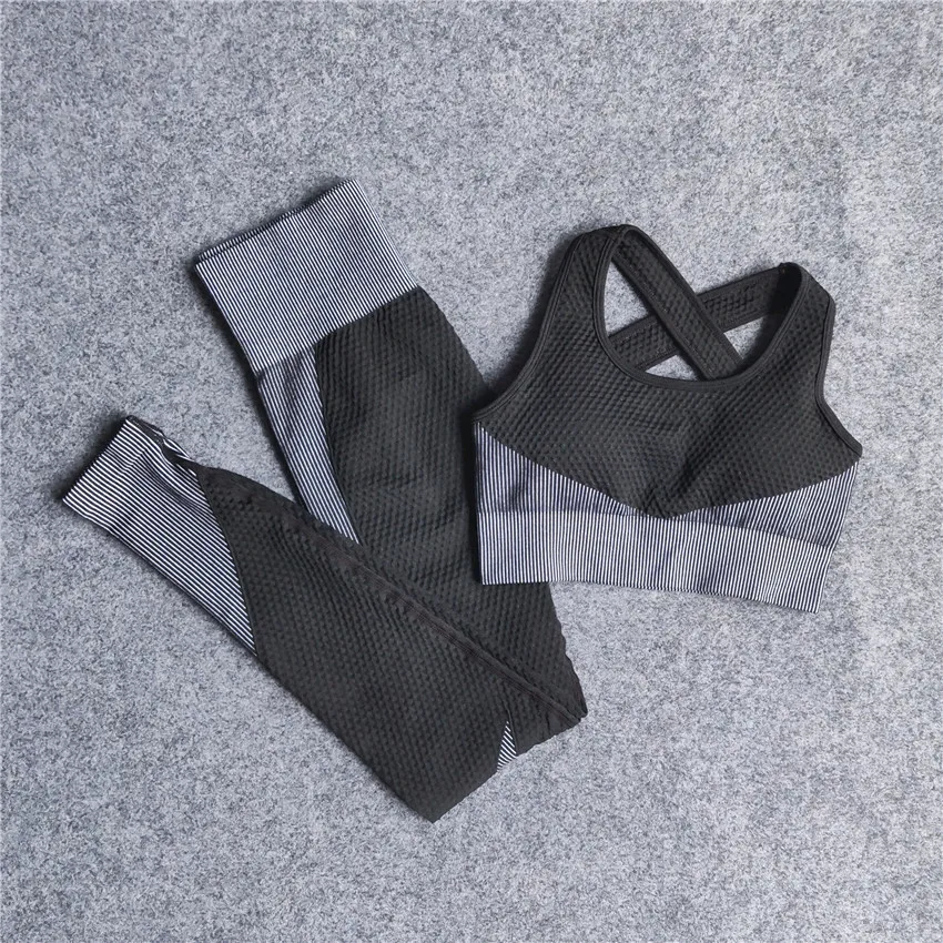 

Women Thickness Seamless Yoga Set Sportswear Fitness Sport Gym Running Yoga Suit 2Pcs Sports Bra+Leggings Outfit Suit Activewear