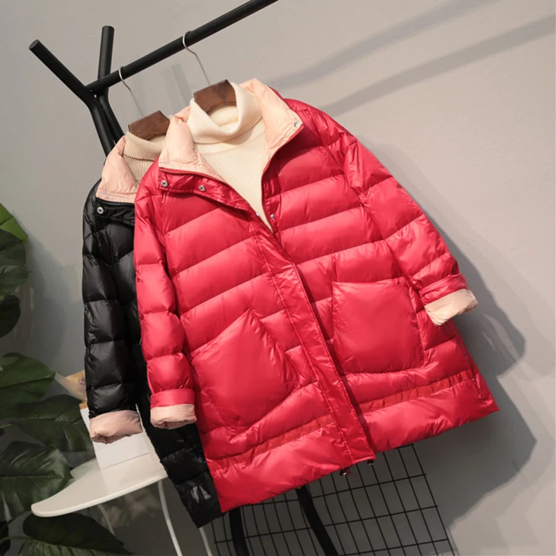 Fitaylor куртка на белом утином пуху ультра-светильник новинка зимы 2020 Женская