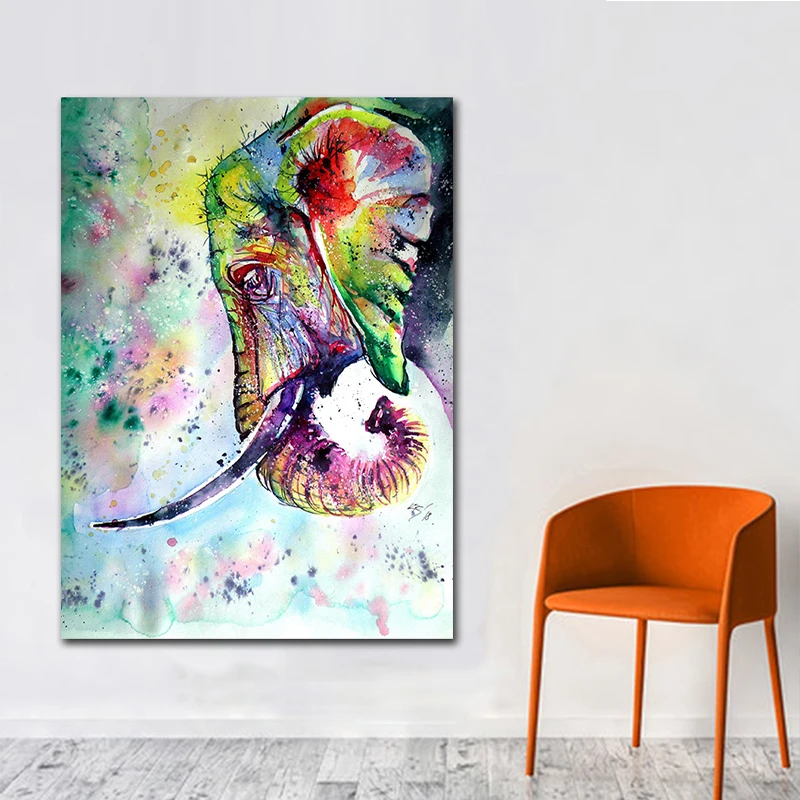 5d алмазная живопись сделай сам акварельный слон полноразмерная круглая вышивка