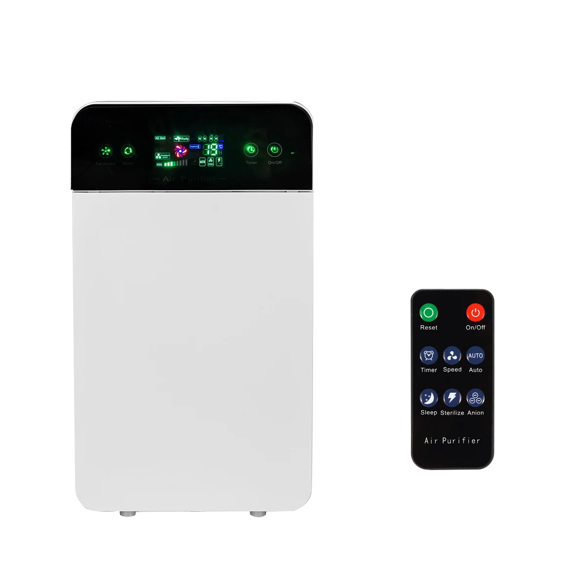 

35W LCD Negative Ion Air Purifier Household Formaldehyde Odor Dust Smoke Removal Intelligent HEPA Filter Ozonizer Sterilizer