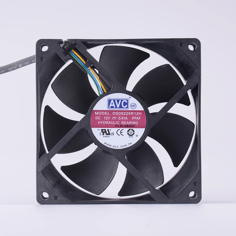 Оригинальный AVC DS09225R12H 9025 0.41A 12V 4 контактный PWM шасси вентилятор|Кулеры и системы