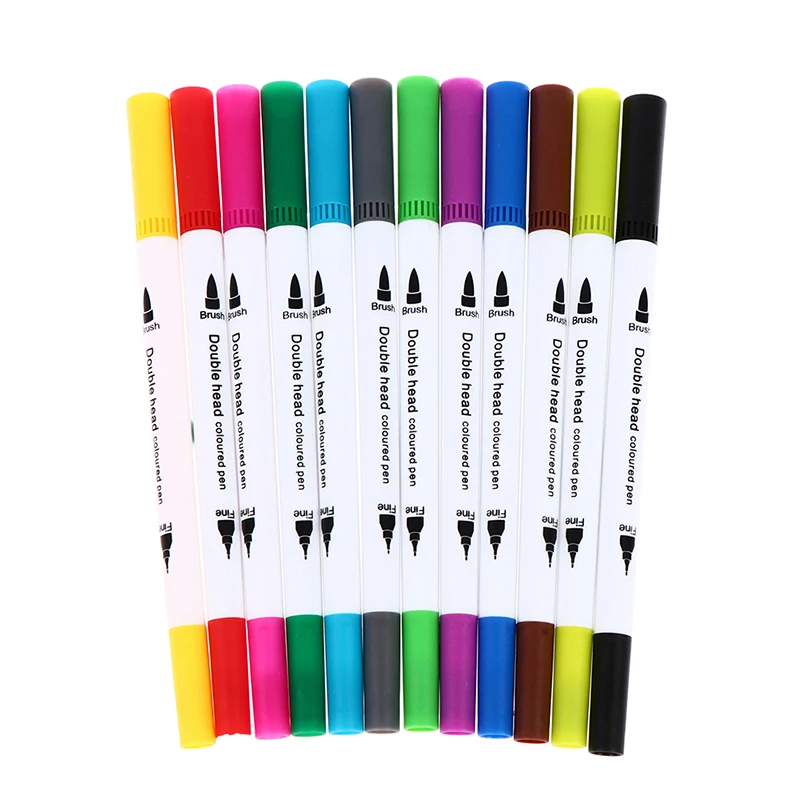 12 шт. маркеры цветные художественные эскизные Маркеры Набор для рисования